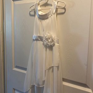 Beautiful almost new girl’s white dress. Worn only once.